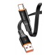KAKUSIGA καλώδιο USB-C σε USB KSC-999, 5A, 480Mbps, flat, 1m, μαύρο