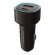 POWERTECH φορτιστής αυτοκινήτου PT-1539, USB & USB-C, 85W, μαύρος
