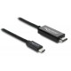DELOCK καλώδιο USB-C σε HDMI 81704, 4K/60Hz, 2m, μαύρο