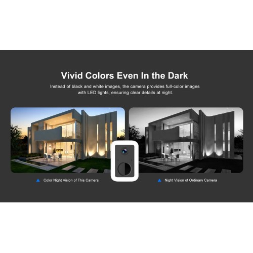 VSTARCAM smart ηλιακή κάμερα CB554 με φωτισμό, 3MP, WiFi, SD, 5200mAh, IP66