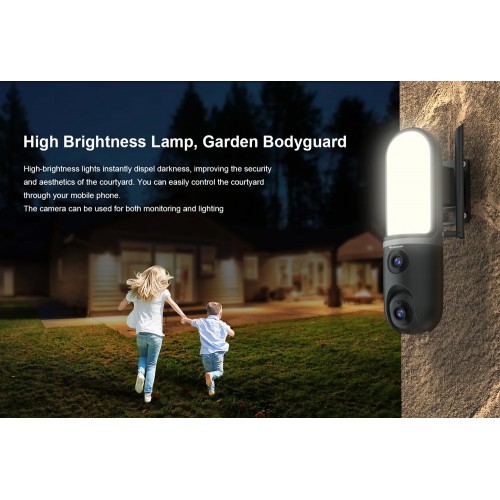 VSTARCAM smart κάμερα FC4 με φωτισμό, dual lens, 3MP, WiFi, SD, PTZ, IP66