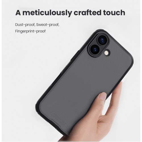 NILLKIN θήκη Super Frosted Shield Pro για Apple iPhone 17, διάφανη/μαύρη