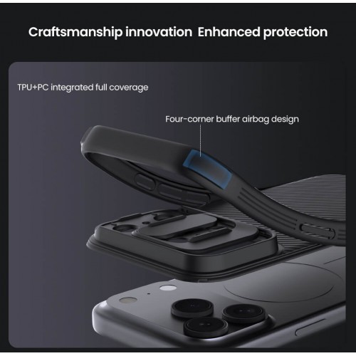 NILLKIN θήκη CamShield Pro για Apple iPhone 17 Pro, μαύρη