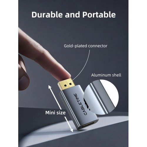 CABLETIME αντάπτορας DisplayPort σε HDMI CT-DMHF4K-AG3, 4K/30Hz, γκρι