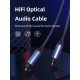 CABLETIME καλώδιο ήχου Toslink CT-AV380-P04GN, gold plated, 5mm, 3m, μαύρο