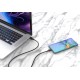 CABLETIME καλώδιο micro USB σε USB CT-C165-05G, 2.4A, 480Mbps, 0.25m, μαύρο
