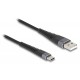 DELOCK καλώδιο USB σε USB-C 81123, 60W, 480Mbps, 3m, μαύρο