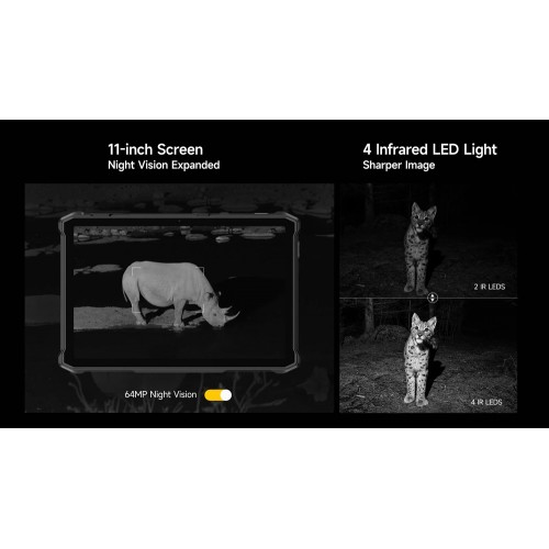 ULEFONE tablet Armor Pad 5 Pro, 11", 12GB/512GB, 24200mAh, IP68/IP69K/MIL-STD-810H, 5G, μαύρο