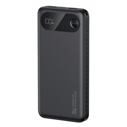 USAMS power bank CD249 με οθόνη, 3x θύρες εξόδου, 10000mAh, PD20W, μαύρο