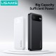 USAMS power bank CD249 με οθόνη, 3x θύρες εξόδου, 10000mAh, PD20W, μαύρο