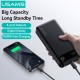 USAMS power bank CD251 με οθόνη, 3x θύρες εξόδου, 20000mAh, PD20W, λευκό