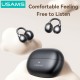 USAMS earphones με θήκη φόρτισης Echo R02, OWS, Φ11mm, 50/300mAh, μαύρα
