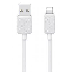 USAMS καλώδιο Lightning σε USB US-SJ694, 2.4A, 480Mbps, 2m, λευκό