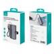 USAMS power bank CD252 με stand, 2x θύρες εξόδου, 10000mAh, 20W, γκρι