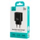 USAMS φορτιστής τοίχου CC317, USB & USB-C, 33W, GaN, μαύρος