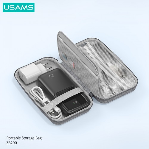 USAMS θήκη οργάνωσης αξεσουάρ US-ZB290, 22x13x7.8cm, γκρι