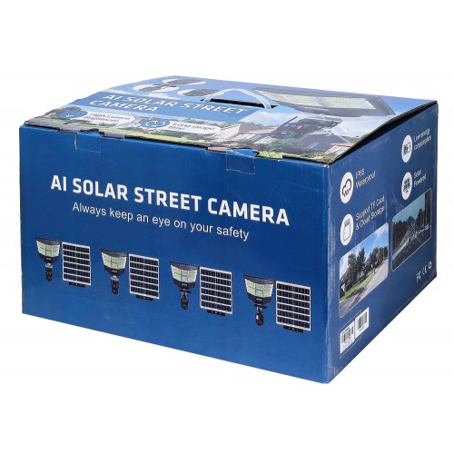 SECTEC smart ηλιακή κάμερα ST-LC598-EU με προβολέα, dual lens, 3MP, 4G, SD, PTZ, IP66