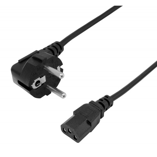 POWERTECH καλώδιο τροφοδοσίας CAB-P047, 3x 0.75mm², CCS, 2m, μαύρο