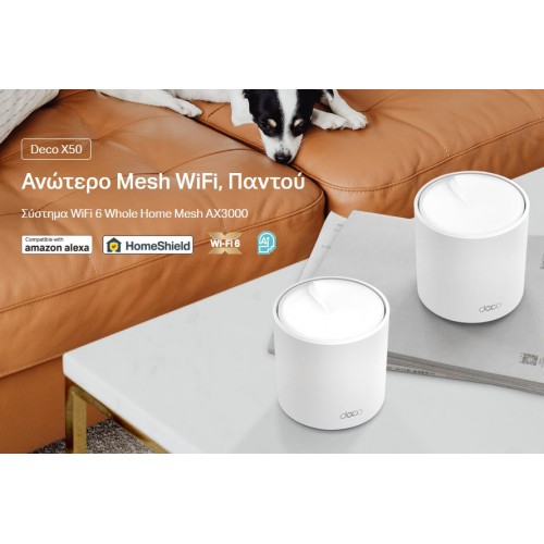 TP-LINK Home Mesh WiFi 6 System Deco X50, 3000Mbps AX3000, V1.0