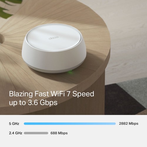 TP-LINK Home Mesh WiFi 7 System Deco BE25, 3600Mbps ΒΕ3600, V1.0, 2τμχ