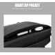 ARCTIC HUNTER τσάντα πλάτης 1701L με θήκη laptop 15.6", USB, 17L, μαύρη