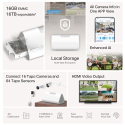 TP-LINK smart hub Tapo H500, HomeBase, WiFi, 868MHz, V1.0