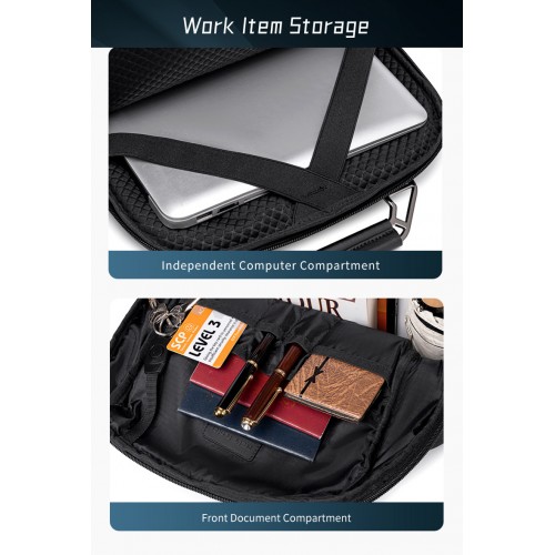 ARCTIC HUNTER τσάντα πλάτης B00915 με θήκη laptop 15.6", USB, 20L, μαύρη