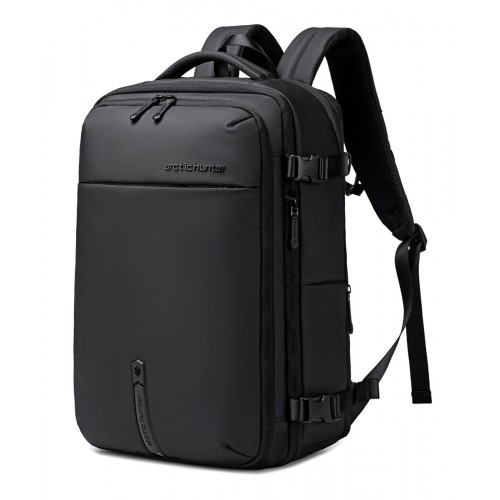 ARCTIC HUNTER τσάντα πλάτης B00866 με θήκη laptop 15.6", αεροστεγής θήκη, 35.5L/49.5L, μαύρη