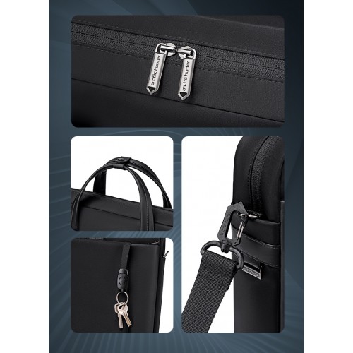 ARCTIC HUNTER τσάντα ώμου GWB00848 με θήκη laptop 15.6", 9L, μαύρη