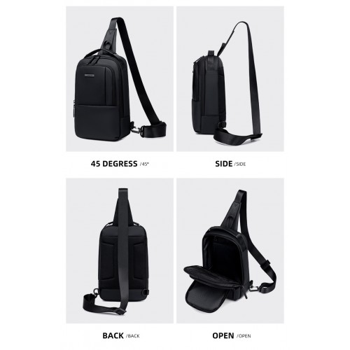 GOLDEN WOLF τσάντα Crossbody GXB00725, 4L, μαύρη