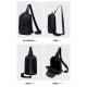 GOLDEN WOLF τσάντα Crossbody GXB00725, 4L, μαύρη