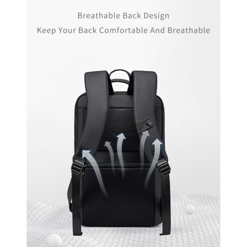 ARCTIC HUNTER τσάντα πλάτης B00872 με θήκη laptop 15.6", 14.5L, μαύρη