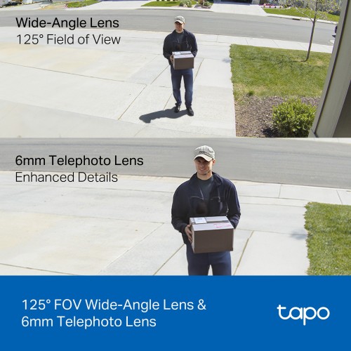 TP-LINK smart κάμερα Tapo C246D, dual lens, 2K/3MP, WiFi, PTZ, IP65, V1.0