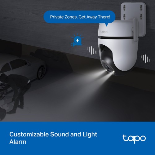 TP-LINK smart κάμερα Tapo C520WS, 2K, WiFi, PTZ, IP66, V2.0