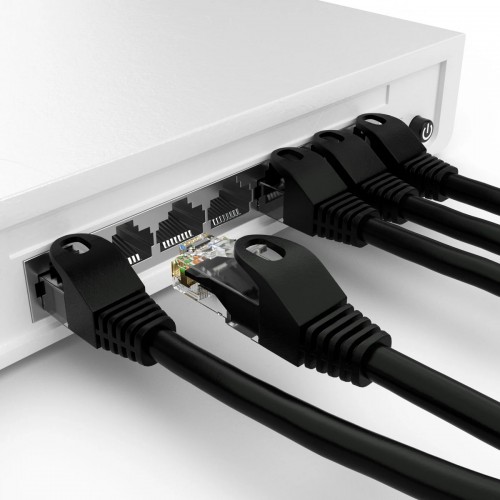 POWERTECH καλώδιο δικτύου CAB-N458, Cat 6 U/UTP, CCA, 250Hz, 1.5m, μαύρο