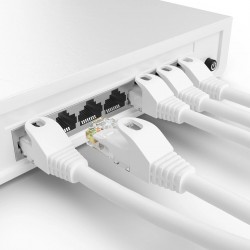 POWERTECH καλώδιο δικτύου CAB-N455, Cat 5e U/UTP, CCA, 100Hz, 1.5m, λευκό