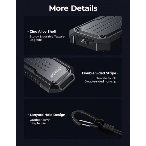 ORICO θήκη για M.2 NVME/NGFF SSD OXS2C3-G2, 10Gbps, γκρι