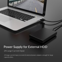 ORICO καλώδιο USB 2.0 U2-AA02, 480Mbps, 1.5m, μαύρο