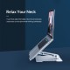 ORICO μεταλλική βάση για laptop/tablet LST-T1, 11~15.6", foldable, ασημί