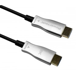 POWERTECH καλώδιο HDMI 2.1 CAB-H194 με Ethernet, 8K/60Hz, 48 Gbps, 20m, μαύρο