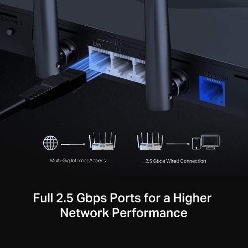 MERCUSYS router MR47BE, WiFi 7, 9.3Gbps BE9300, Tri-Band, V2.0