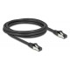 DELOCK καλώδιο δικτύου 80572, CAT 8.1 S/FTP, copper, 2000MHz, 2m, μαύρο