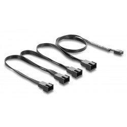 DELOCK καλώδιο 1x 4pin PWM σε 4x 4pin PWM 84540 για ανεμιστήρες, 40cm