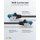 GOOBAY καλώδιο δικτύου 93706, CAT 6A S/FTP, 500MHz, Copper, 10m, μαύρο