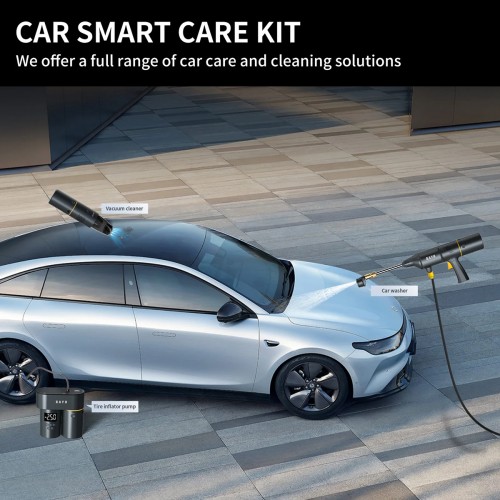 BAYU car kit με εκκινητή μπαταρίας/συμπιεστή αέρος/πιστόλι πλυσίματος/σκουπάκι αυτοκινήτου E-Pro C