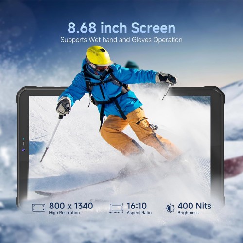 ONERUGGED tablet T1, 8.68", 8/128GB, 4G, 8000mAh, IP68/MIL-STD 810H/Atex Zone 2, μαύρο
