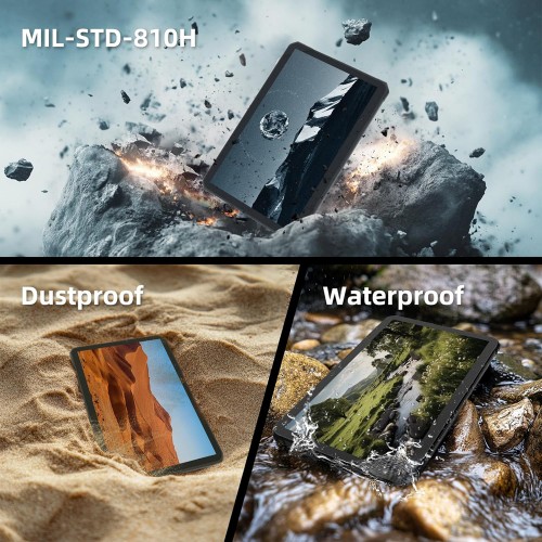 ONERUGGED tablet T1, 8.68", 8/128GB, 4G, 8000mAh, IP68/MIL-STD 810H/Atex Zone 2, μαύρο