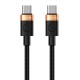 CABLETIME καλώδιο USB-C CT-CM60, 60W, 480Mbps, 1m, μαύρο