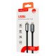 CABLETIME καλώδιο USB-C CT-USB4V2, USB4, 240W, 80Gbps, 8K/60Hz, 1m, μαύρο