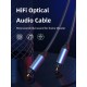 CABLETIME καλώδιο ήχου Toslink CT-AV380-P04GN, gold plated, 5mm, 2m, μαύρο